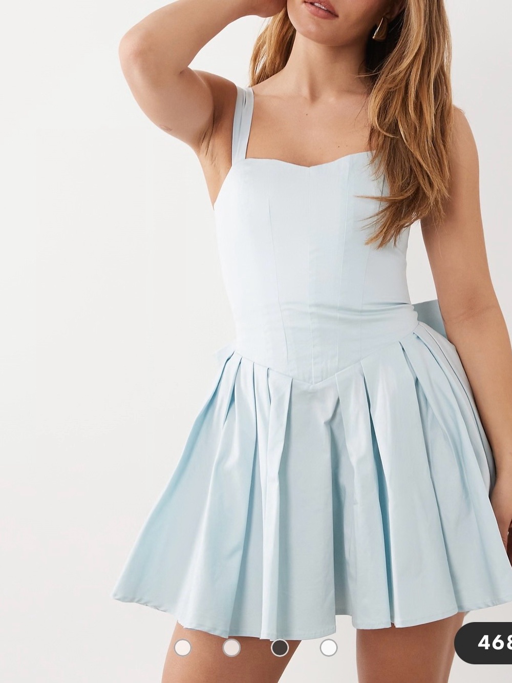 TFNC London Womens Petite Rosie Corset Mini Dress w Bow Size 4P NEW